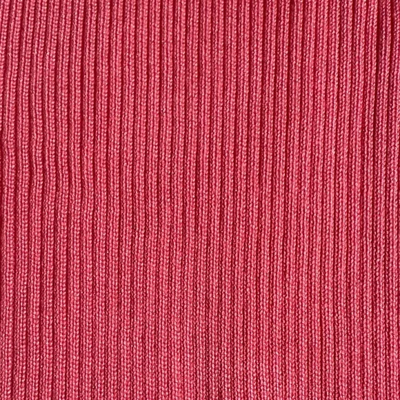 Coral knit Ribbed Bodycon Dress with peekaboo women’s Large NWT - Picture 8 of 8